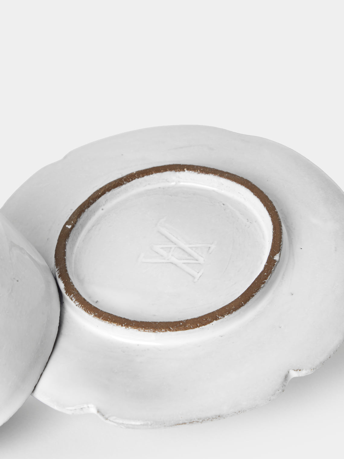Astier de Villatte - Frog Hand-Glazed Ceramic Butter Dish - White - ABASK