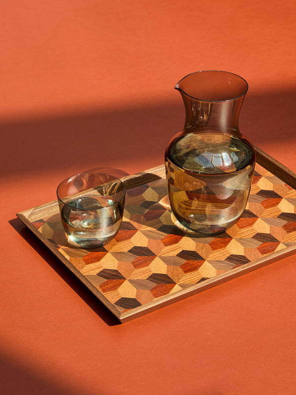 Mori Kougei - Poke Wood Rectangular Tray -  - ABASK