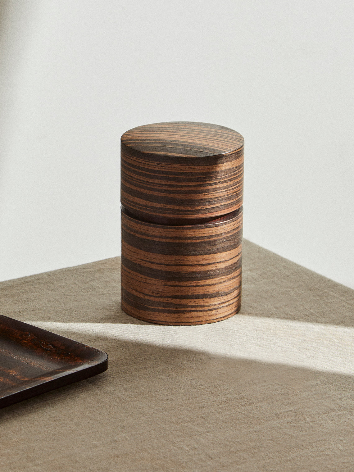 Denshiro - Signature Beeswax-Finish Cherry Bark Tea Canister - Brown - ABASK