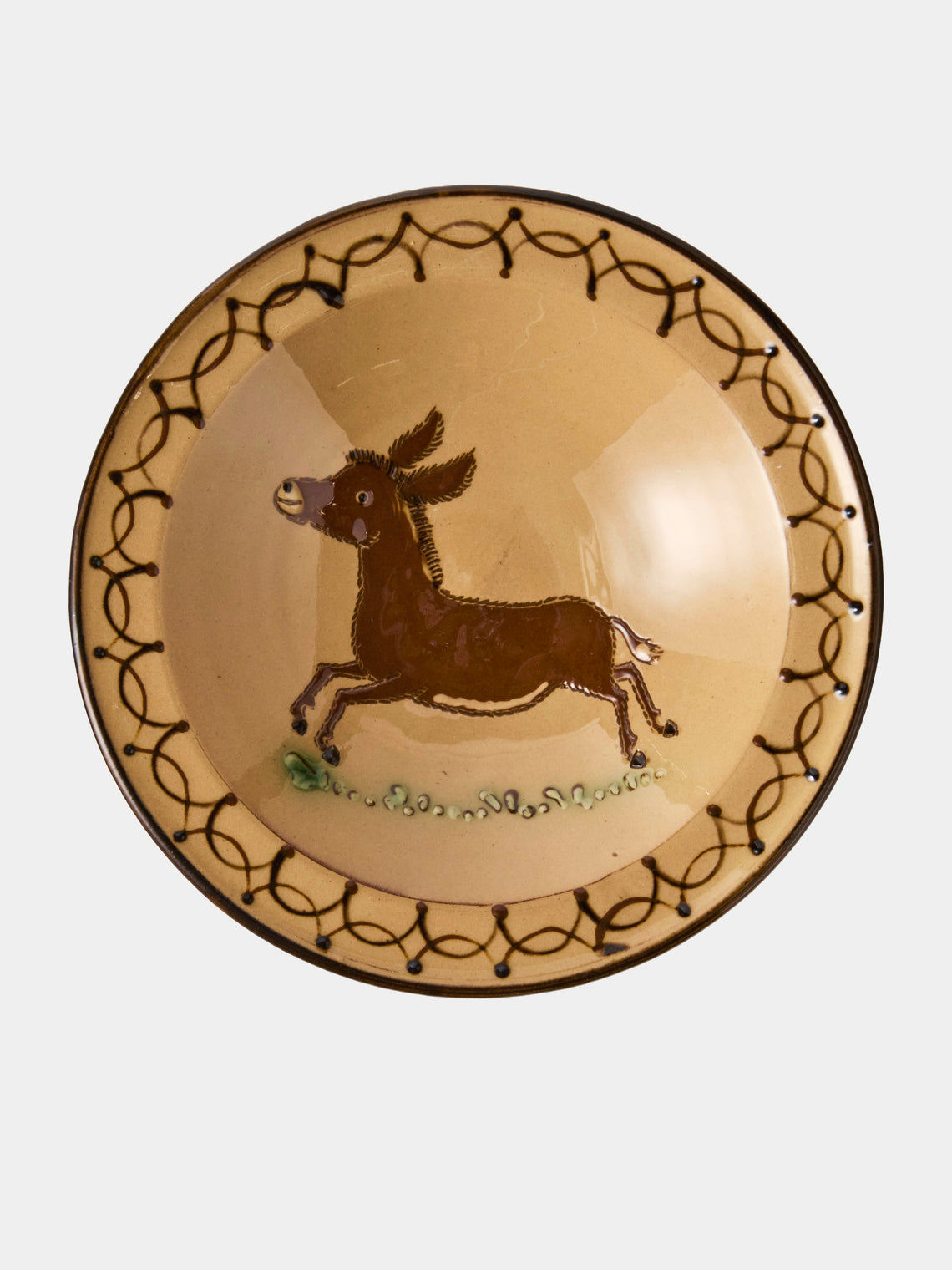 Poterie d’Évires - Animals Hand-Painted Ceramic Breakfast Bowls (Set of 4) - Cream - ABASK