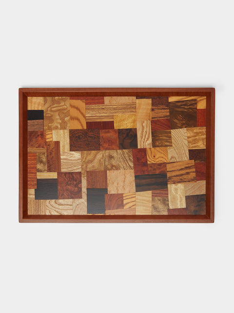 Mori Kougei - Poke Wood Rectangular Tray -  - ABASK - 