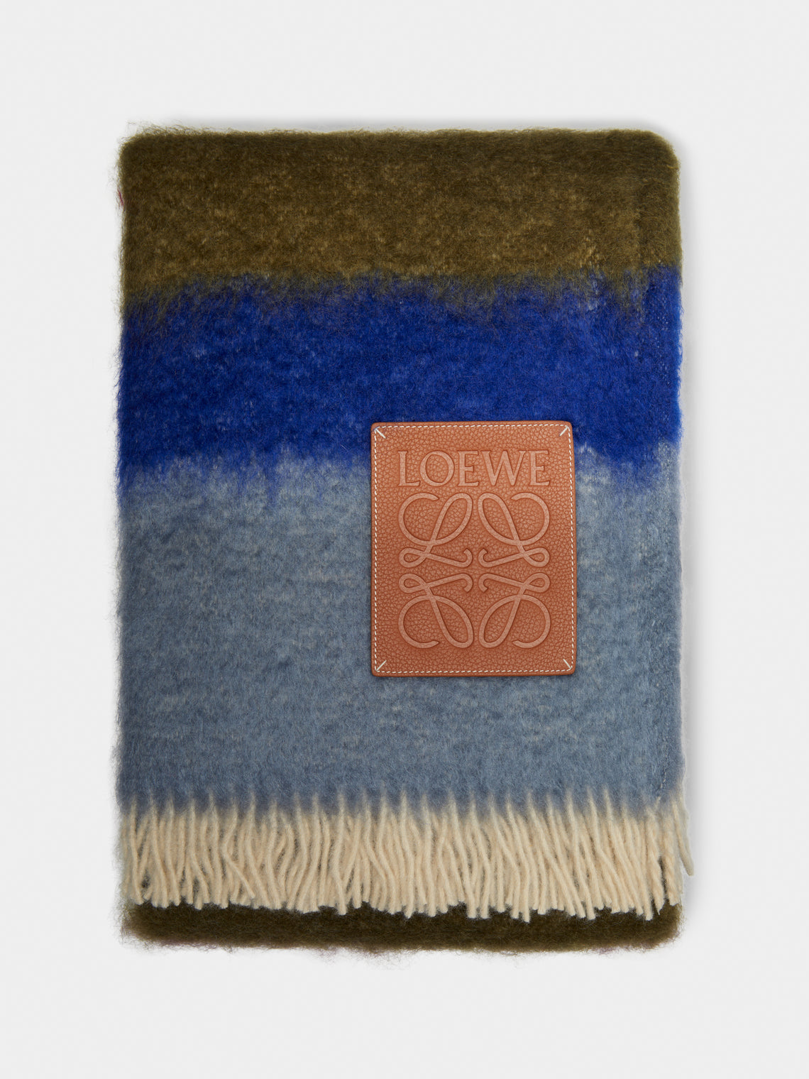 Mohair Striped Blanket