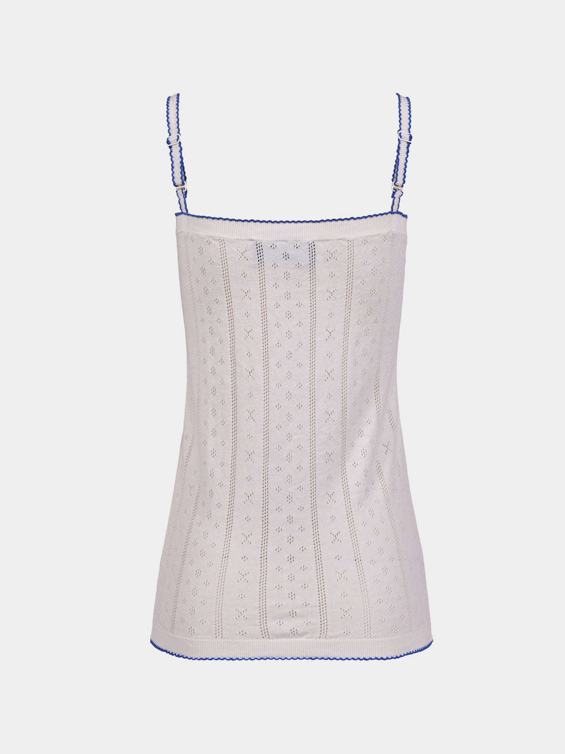 B.B. Wallace - Chicago Cotton Pointelle Camisole Top | Size: S - White - ABASK