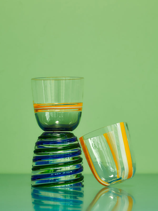 Carlo Moretti - I Diversi Hand-Blown Murano Glass Tumbler -  - ABASK