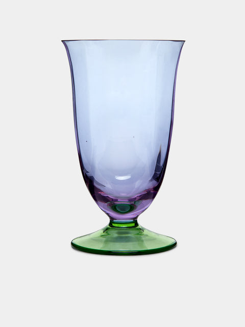NasonMoretti - Archive Revival 1982 Hand-Blown Murano Water Glasses (Set of 2) - Purple - ABASK - 