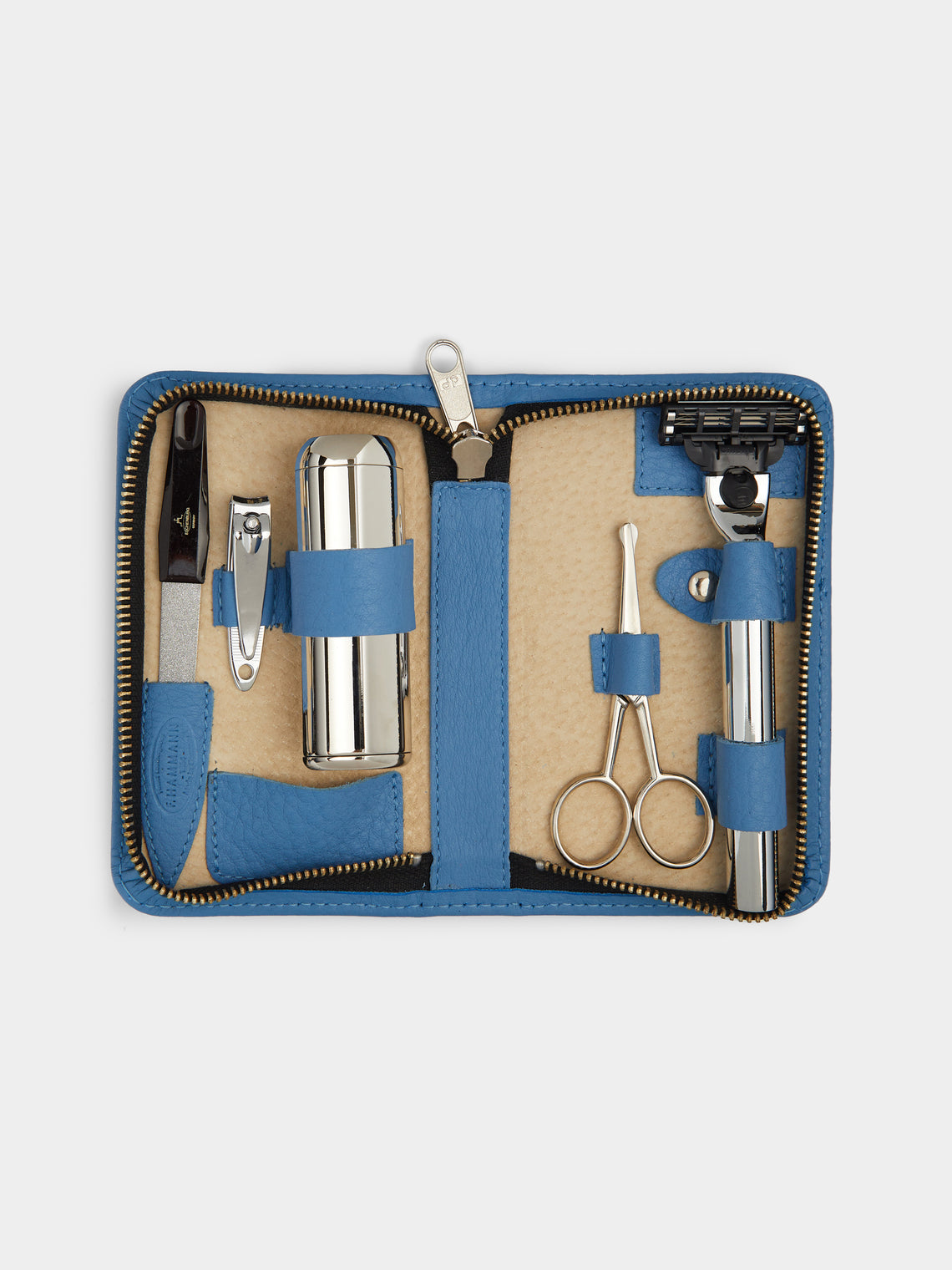 Leather Travel Grooming Set