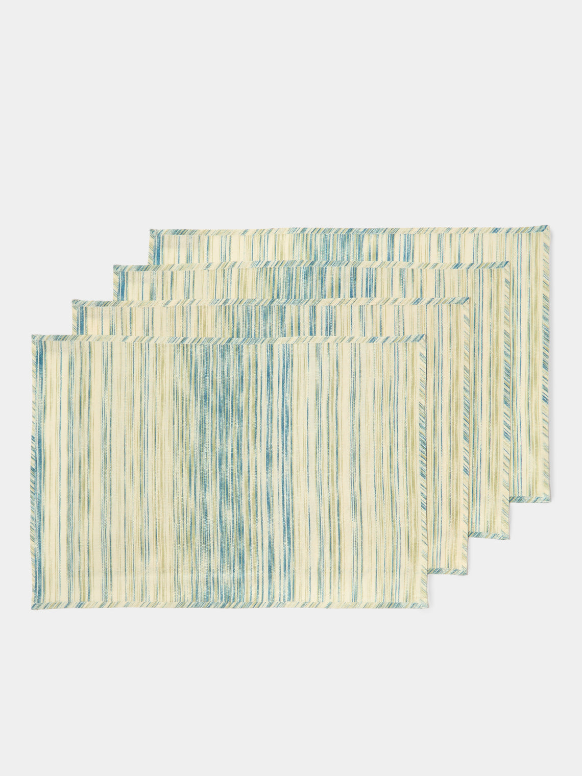 D'Ascoli - | Set of 4 | Kamila Printed Cotton Placemats - Cream - ABASK