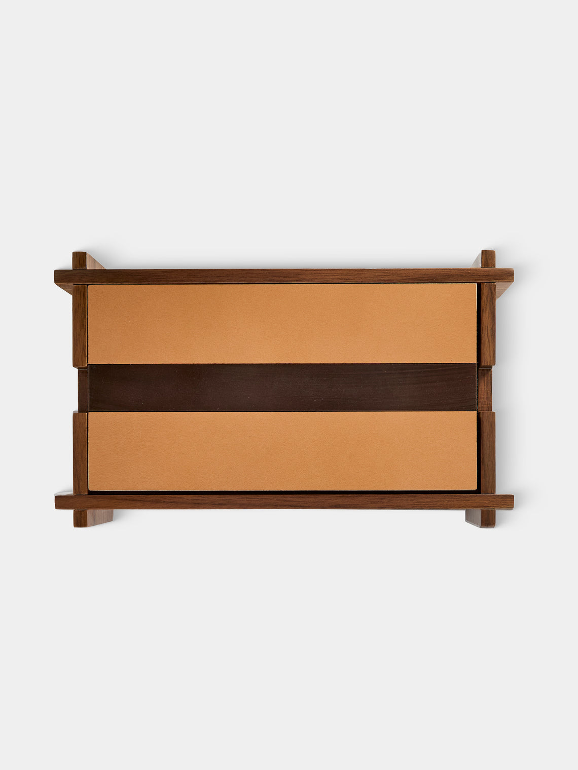Giobagnara - Structura Leather and Wood Box - Brown - ABASK