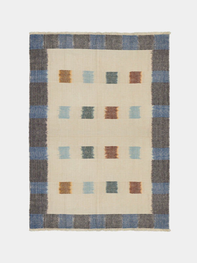 Me & K - Grid Ikat Cashmere Throw (67in/1.7m) - Multiple - ABASK - 