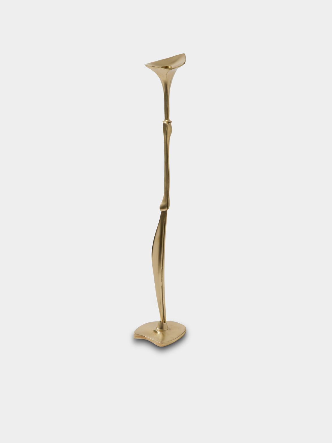 Shaha Raphael - Low Tide Fishbone Hand-Cast Brass Medium Candelabra - Gold - ABASK