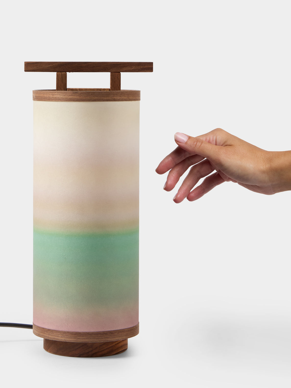 Maxime Prange - Torii Walnut and Washi Paper Small Table Lamp - Multiple - ABASK