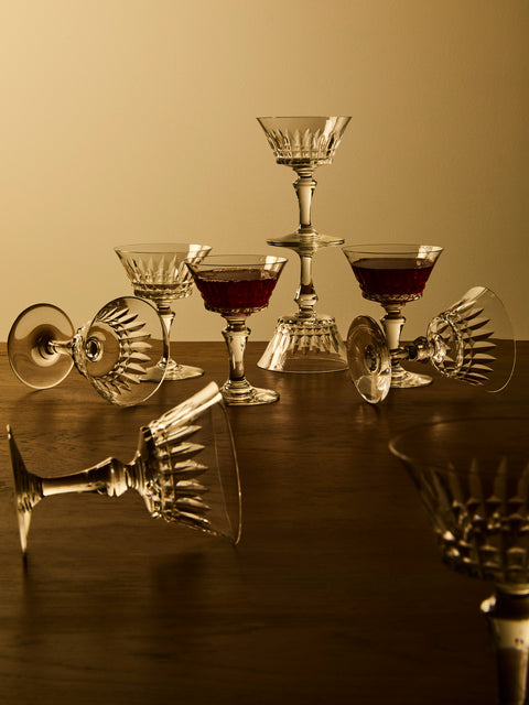 Antique and Vintage - 1990s Baccarat Crystal Champagne Coupes (Set of 12) - Clear - ABASK