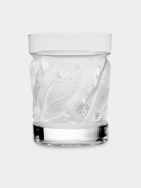 Lalique - Owl Crystal Old Fashioned Tumbler - Clear - ABASK - 