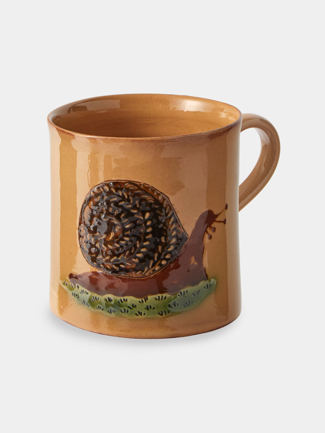 Poterie d’Évires - Animals Hand-Painted Ceramic Mugs (Set of 4) - Cream - ABASK