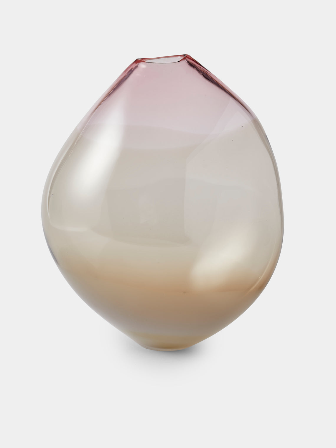 Michèle Oberdieck - Delicate Sepia Hand-Blown Glass Vase (12in/31cm) - Multiple - ABASK - 