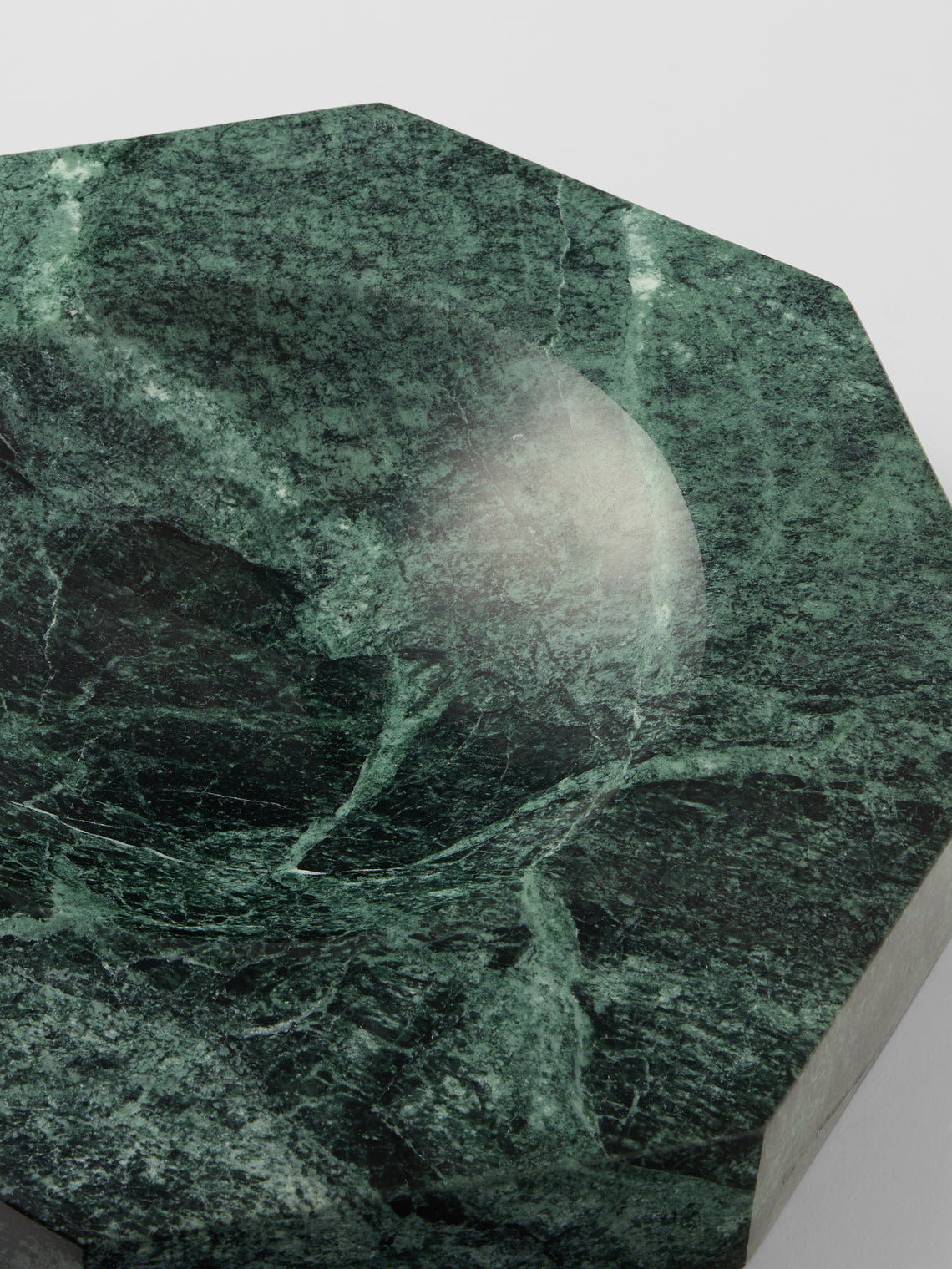 Anastasio Home - Hex Marble Dish - Green - ABASK