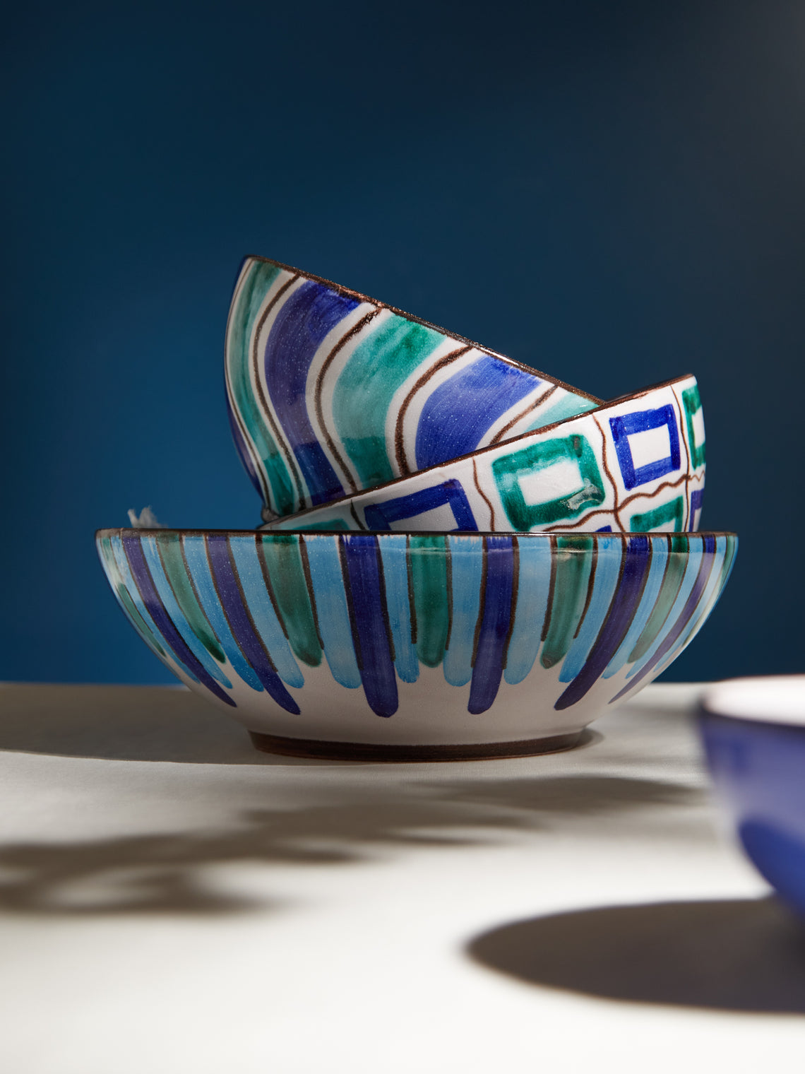 Ceramica Pinto - Vietri Hand-Painted Ceramic Salad Bowl -  - ABASK