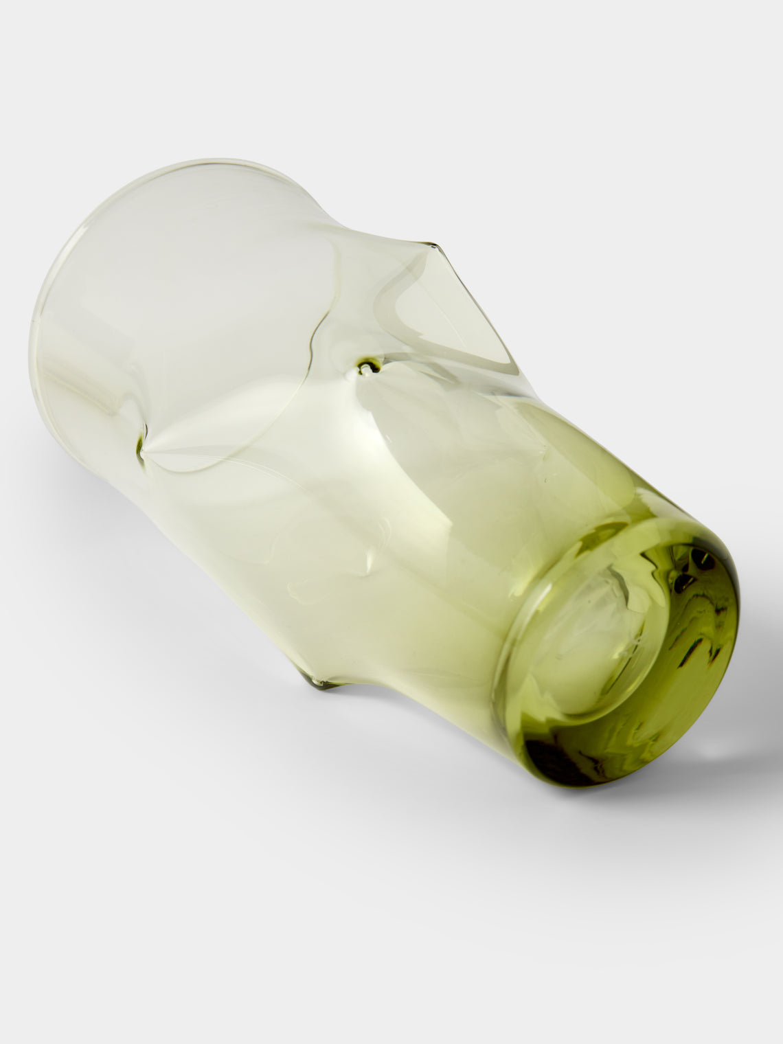 Nijima Glassworks - Hand-Blown Volcanic Glass Highballs (Set of 2) - Green - ABASK