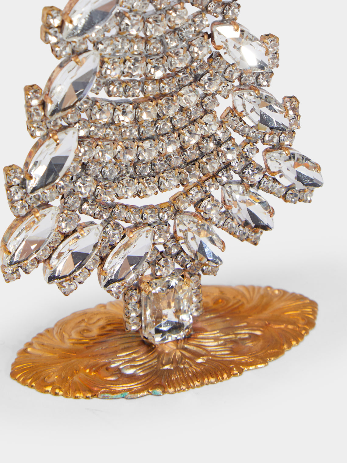 Antique and Vintage - 1930s Czech Gablonzer Jewelled Small Christmas Tree -  - ABASK