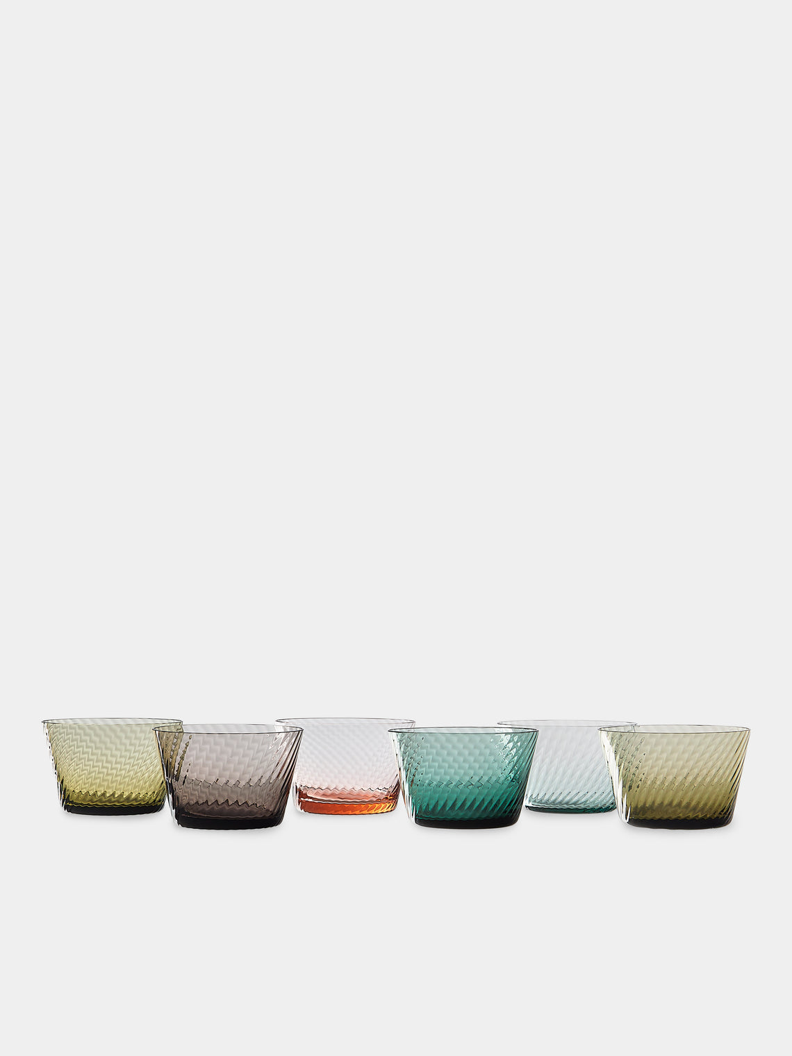 Mun Deluxe Brand Venezia - Torsé Hand-Blown Glass Dessert Bowls (Set of 6) - Multiple - ABASK -  - 