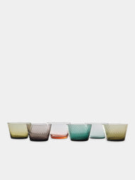 Mun Deluxe Brand Venezia - Torsé Hand-Blown Glass Dessert Bowls (Set of 6) - Multiple - ABASK -  - 