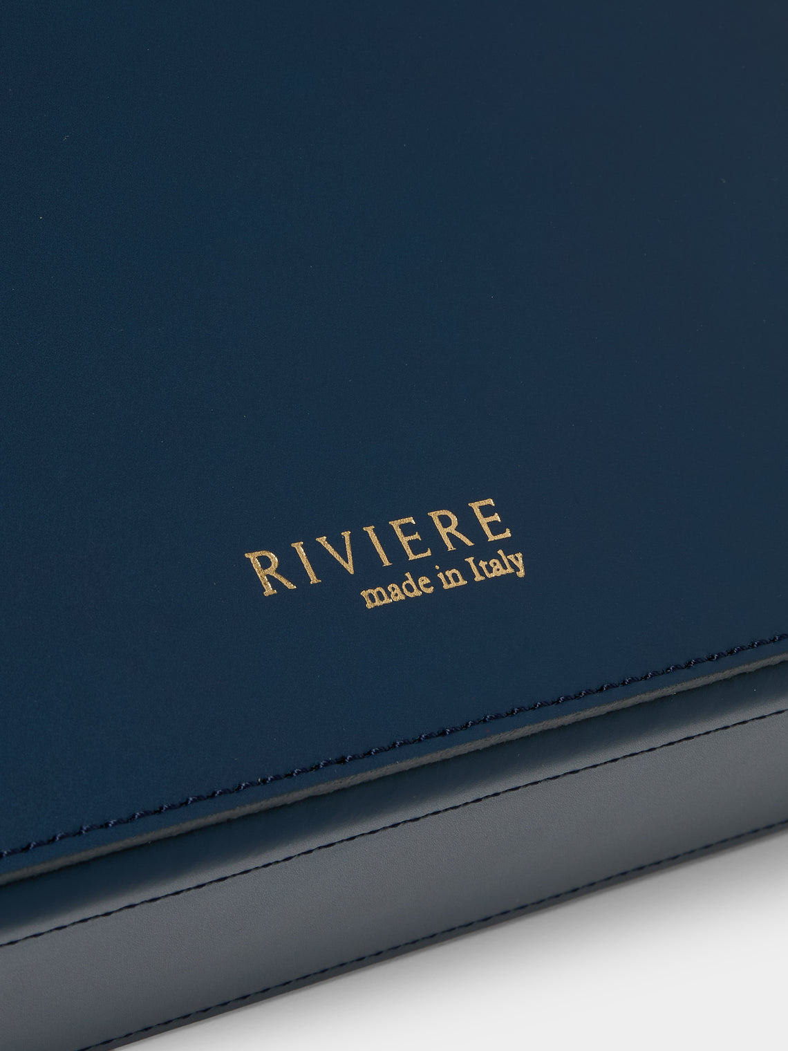 Riviere - Barcelona Leather Tray (25in/63.5cm) - Blue - ABASK