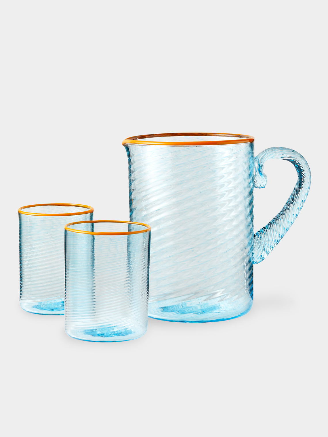 Giberto - Fizzy Hand-Blown Murano Collection - Blue - ABASK - 