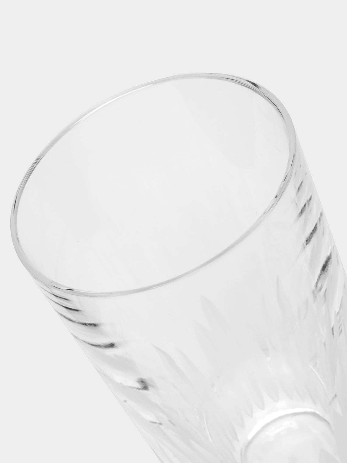J. Hill's Standard - Martino Gamper Furrow Cut Crystal Tumbler (Set of 2) - Clear - ABASK