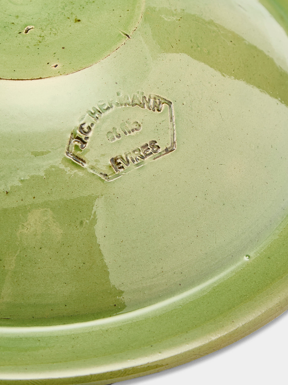 Poterie d’Évires - Flowers Hand-Painted Ceramic Large Breakfast Serving Bowl -  - ABASK