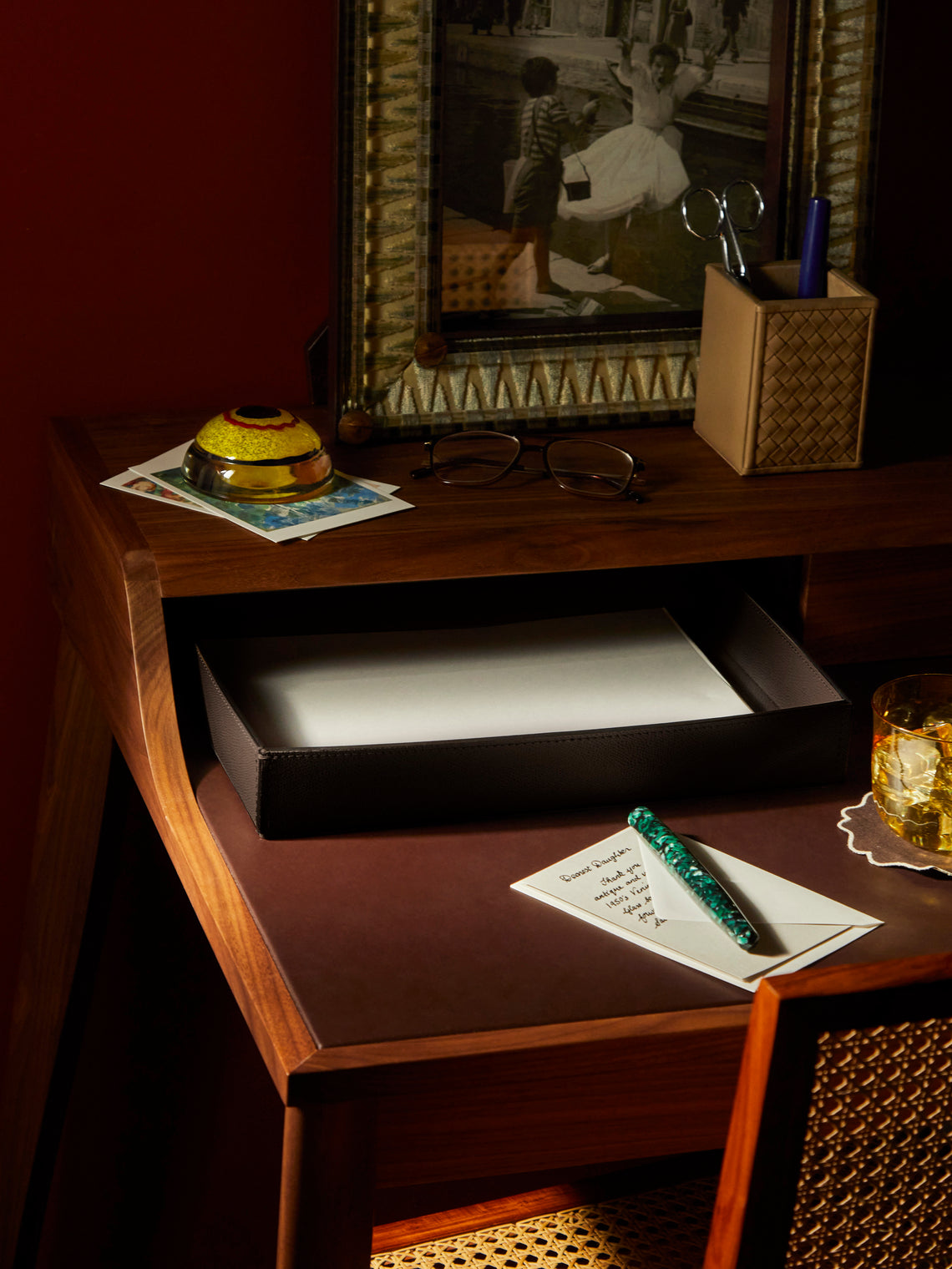 Giobagnara - Marea Large Leather Tray - Brown - ABASK