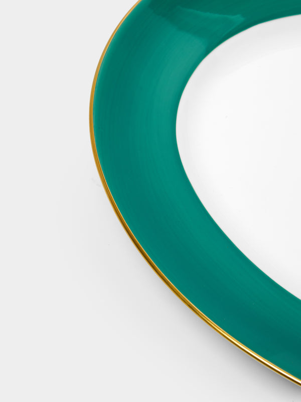 Robert Haviland & C. Parlon - Coco Hand-Painted Porcelain Oval Serving Platter -  - ABASK