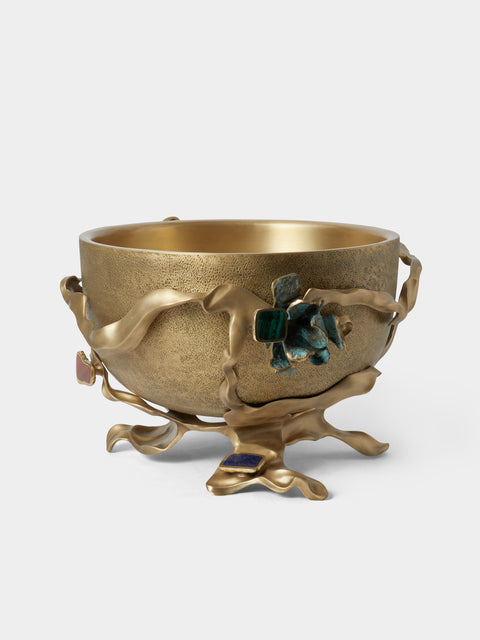 Viya - Tutti Frutti Brass Champagne Bucket - Bronze - ABASK - 