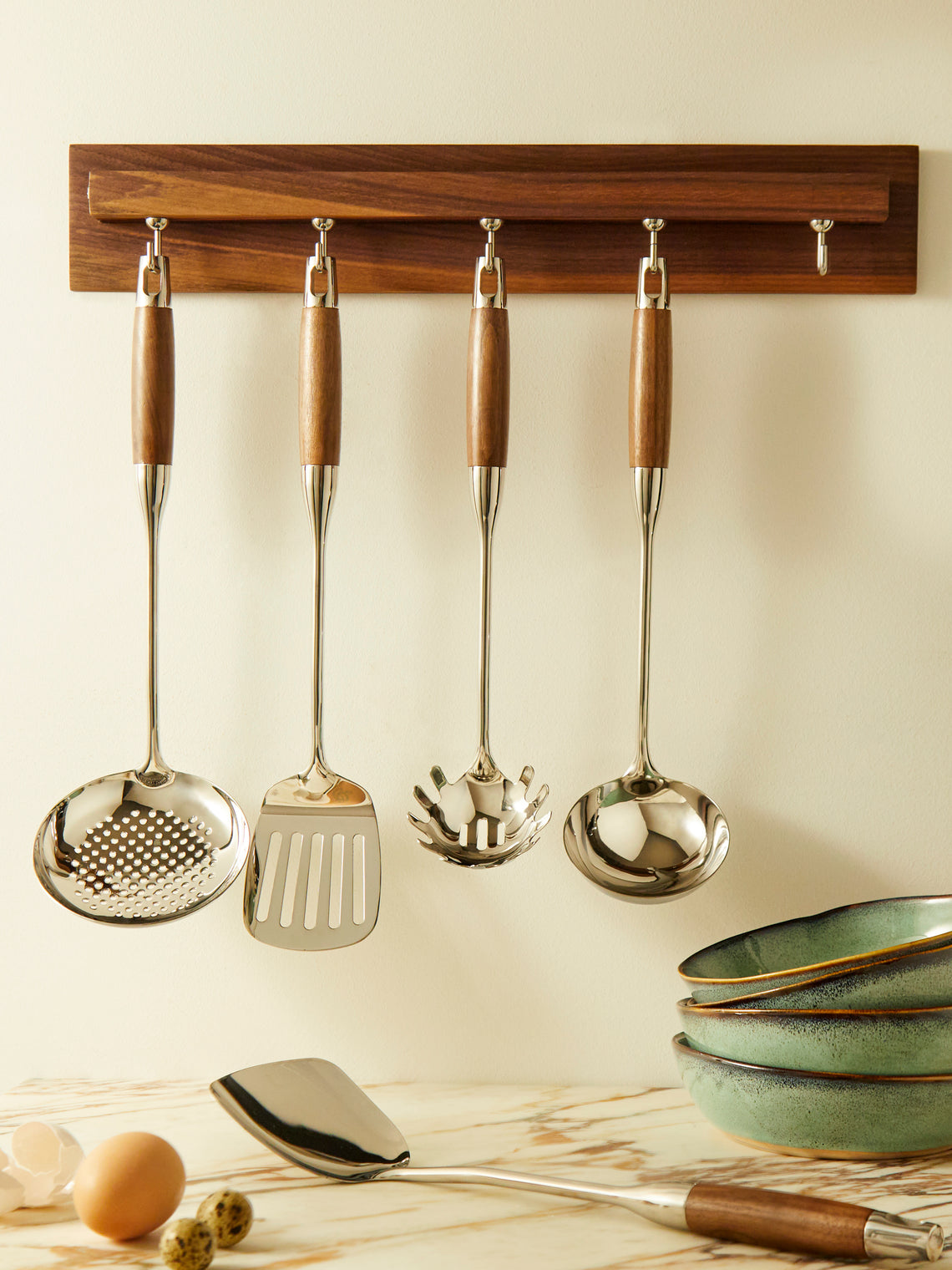Walnut Cooking Utensils (Set of 5)