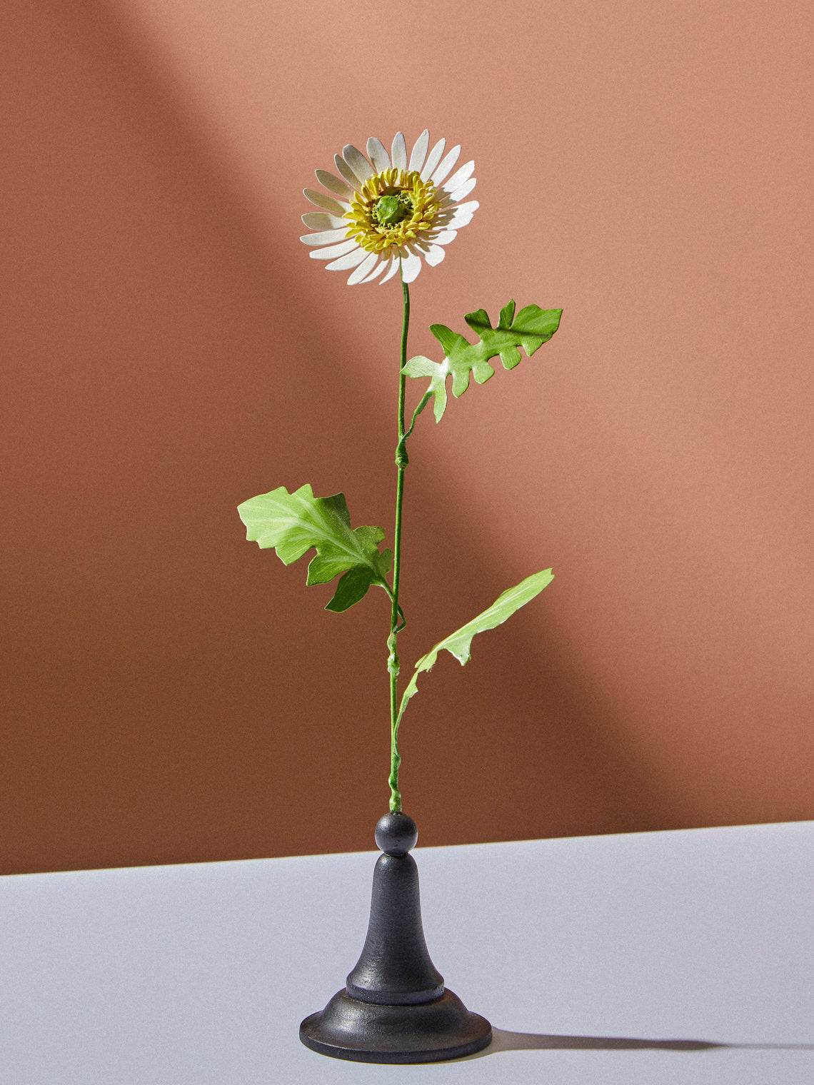 Erbavoglio Milano - Hand-Painted Copper Ornamental Flower - White - ABASK