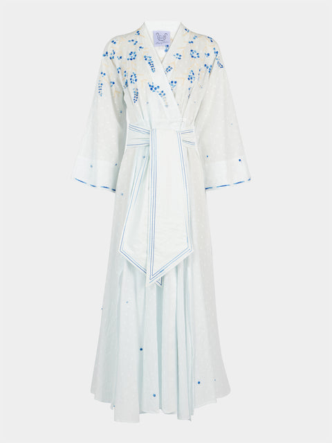 Thierry Colson - The Almudena Cotton Long Dress - White - ABASK - 