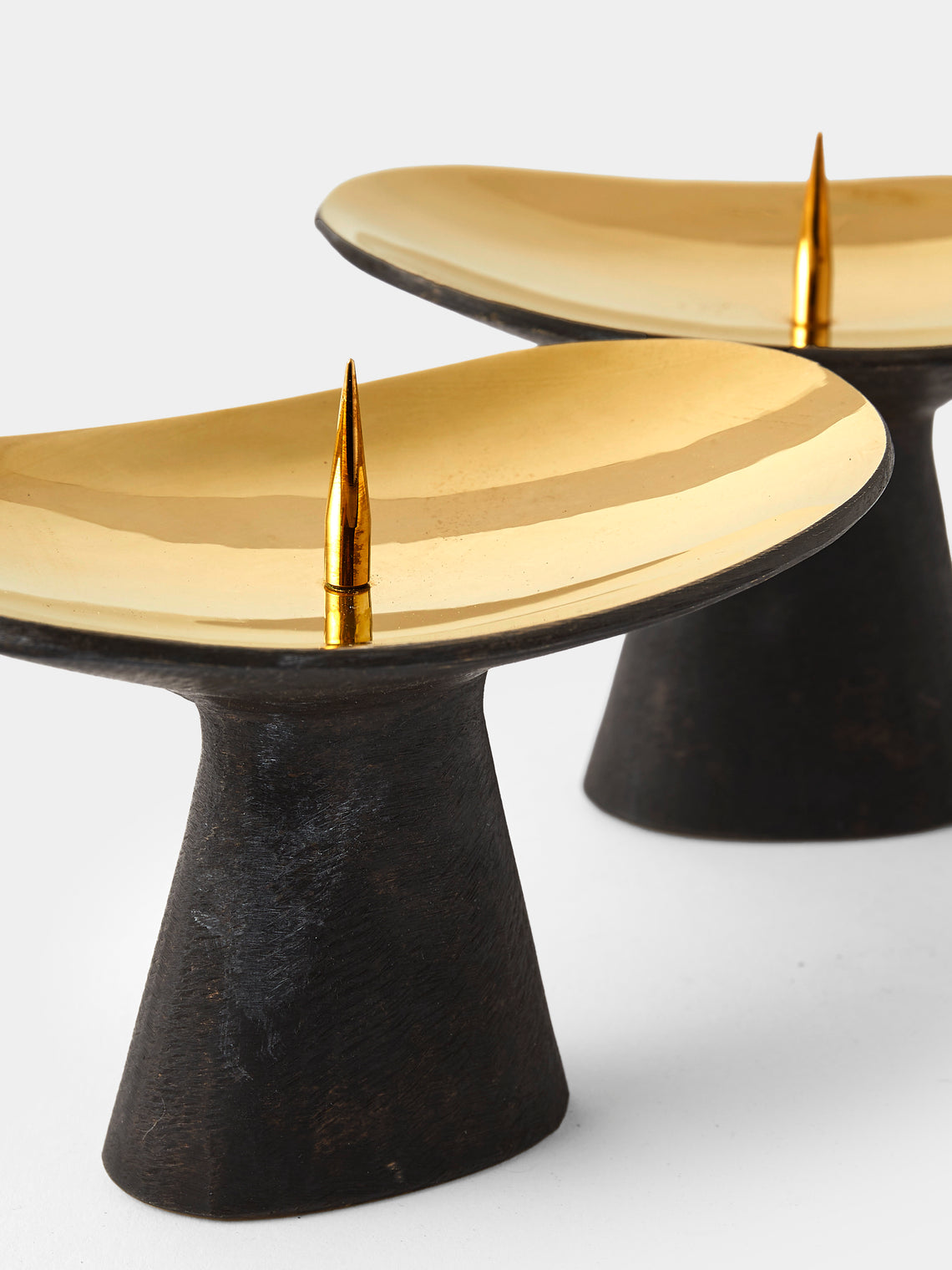 Carl Auböck - Brass Candle Holders (Set of 2) - Black - ABASK