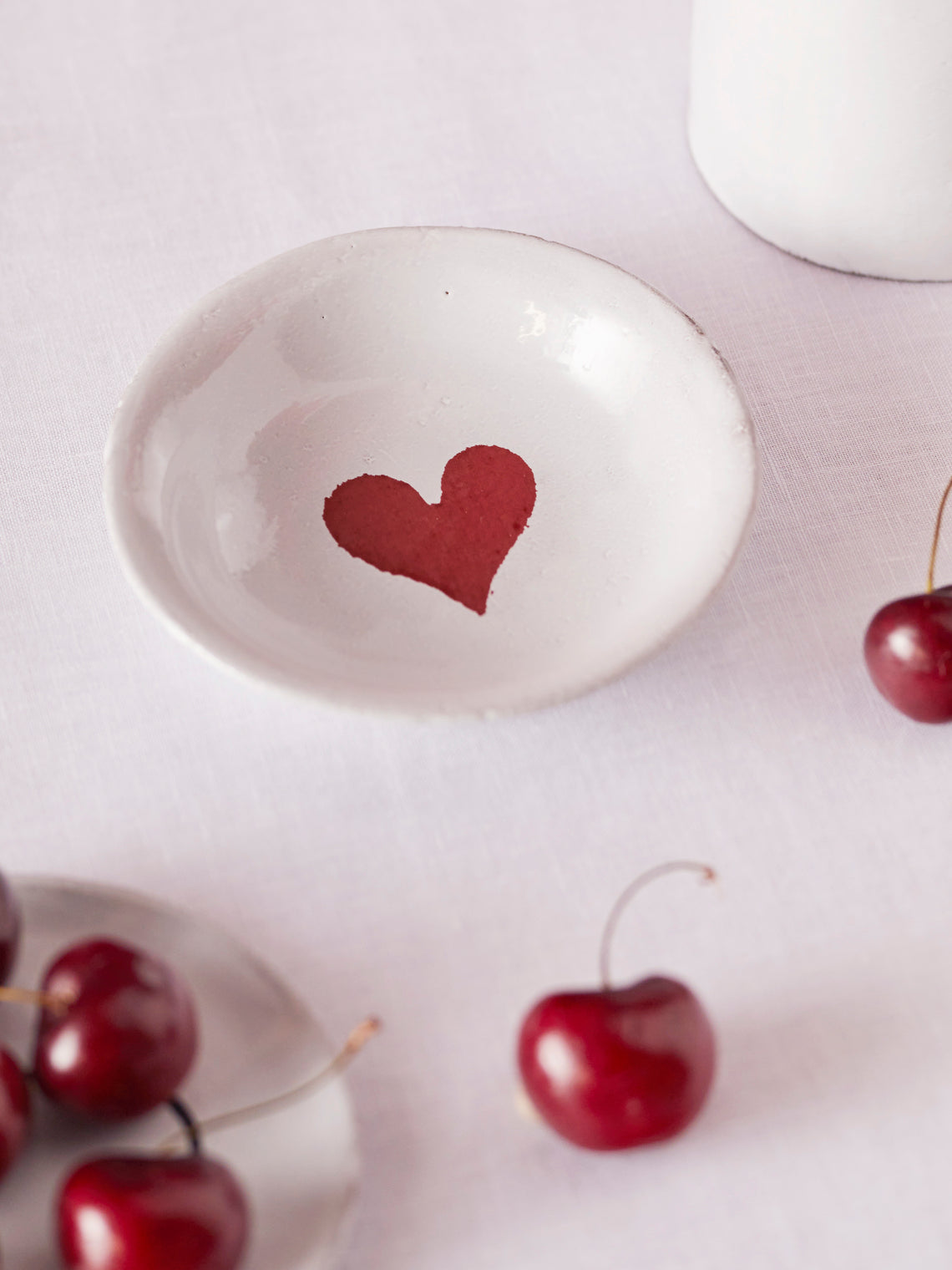 Astier de Villatte - Heart Hand-Glazed Ceramic Small Dish (Set of 2) - White - ABASK