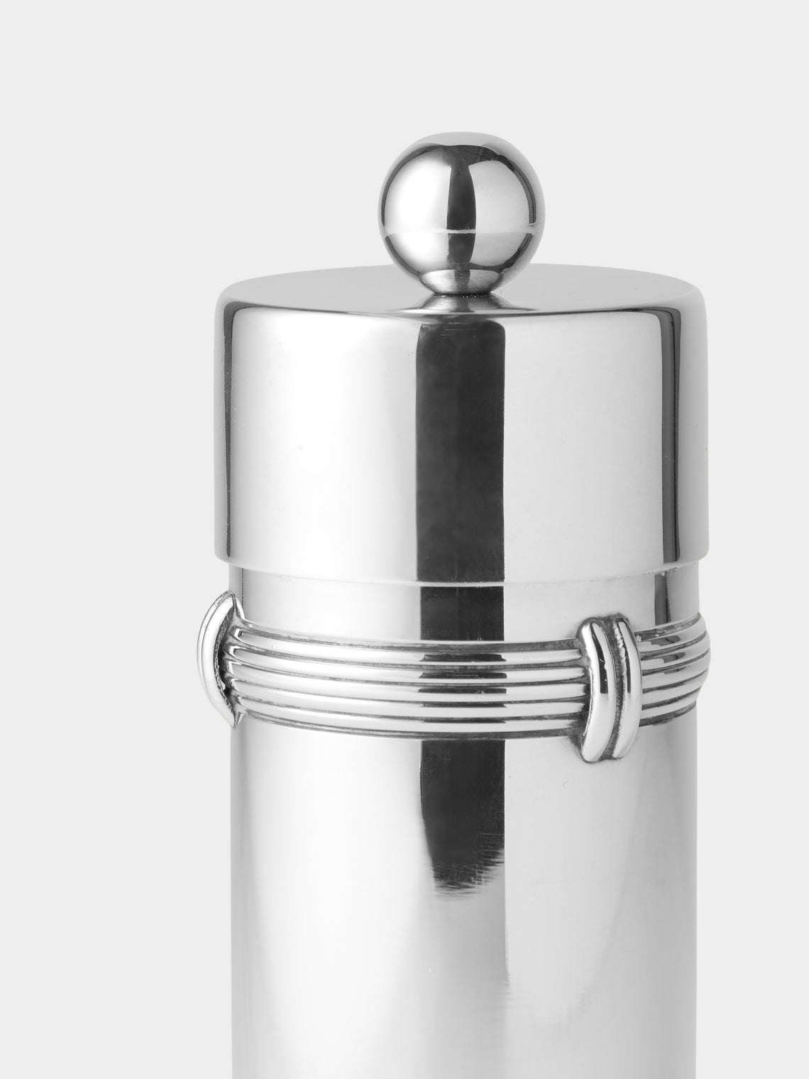 Antique and Vintage - 20th-Century Silver-Plated Pepper Mill - Silver - ABASK