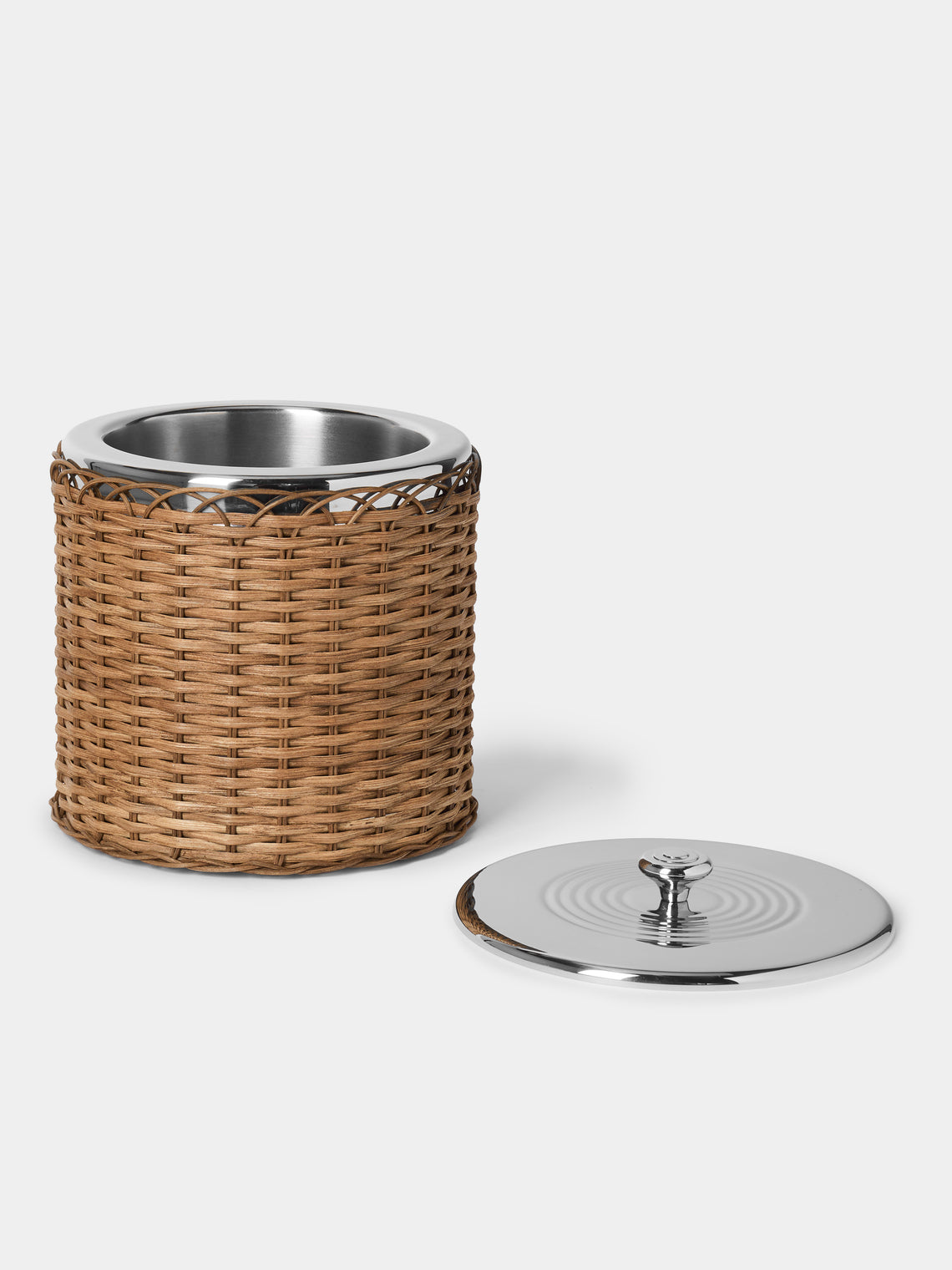 Pigment France - Menton Rattan Ice Bucket - Brown - ABASK