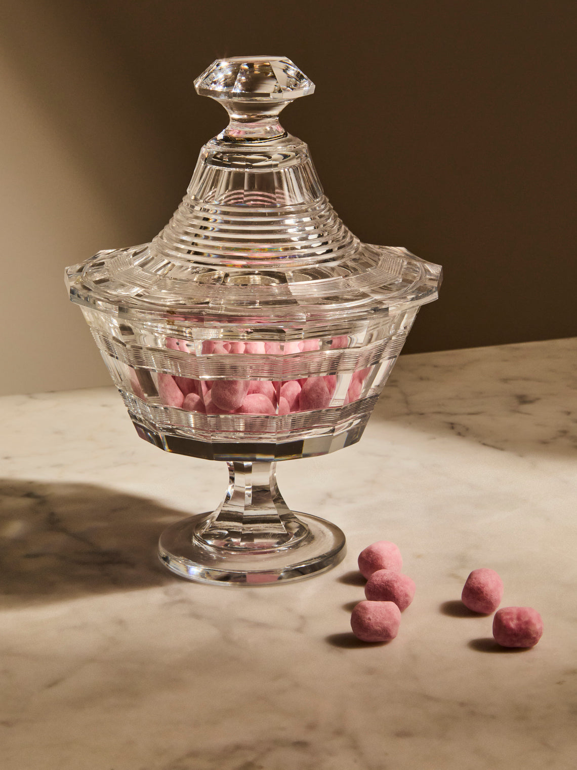 Antique and Vintage - 1950s Crystal Candy Dish - Clear - ABASK