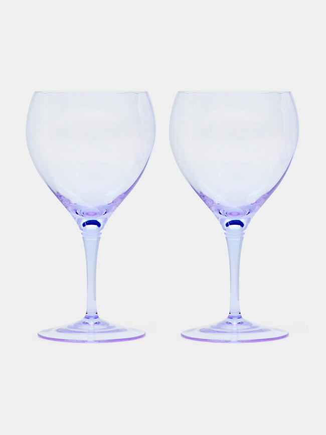 Moser - Optic Crystal Red Wine Glass (Set of 2) - Purple - ABASK