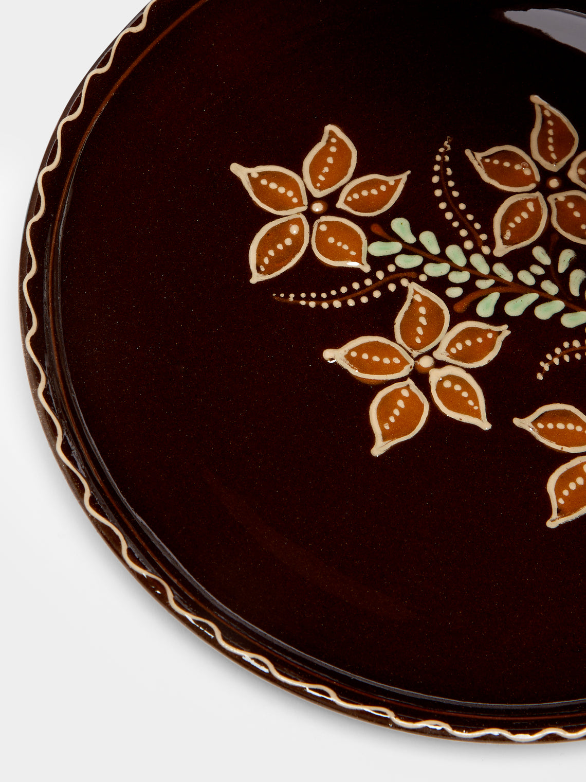Poterie d’Évires - Flowers Hand-Painted Ceramic Small Plates (Set of 6) -  - ABASK