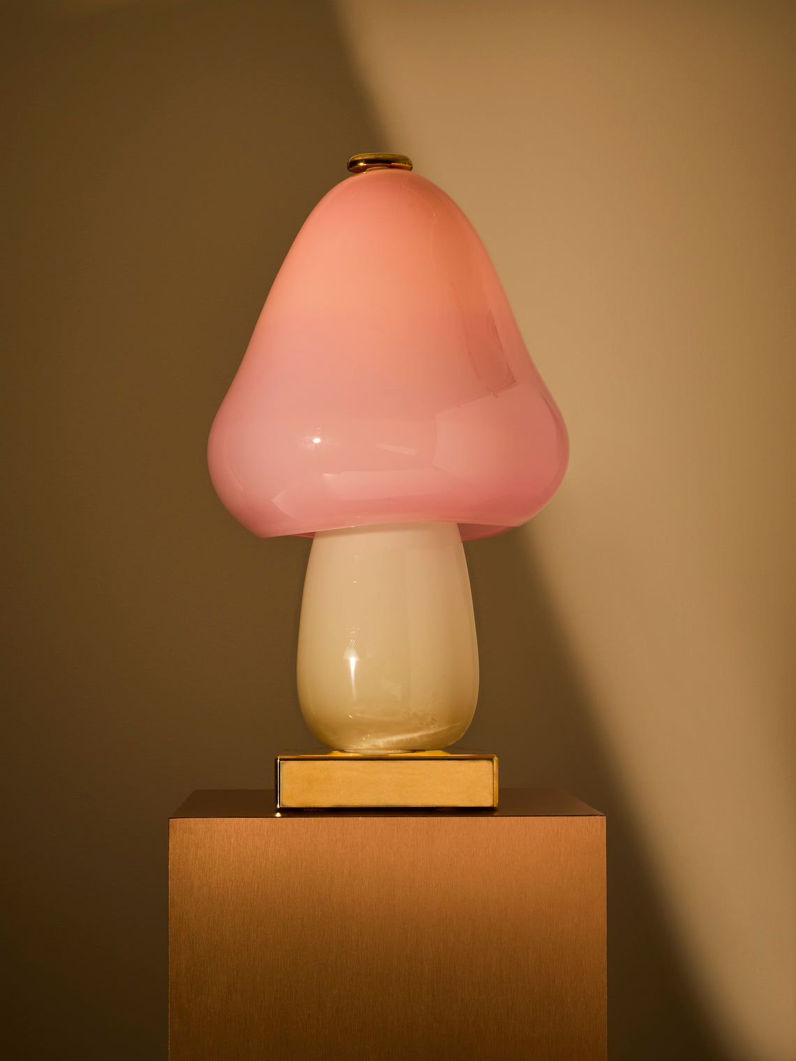 Helle Mardahl Studio - Mushroom Hand-Blown Glass Table Lamp - Pink - ABASK