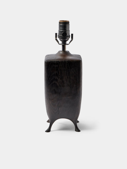 Jamie Gaunt Designs - No. 2 Ebonized Oak Table Lamp - Black - ABASK - 