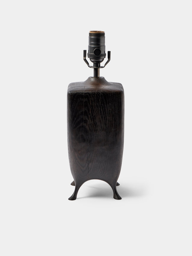 Jamie Gaunt Designs - No. 2 Ebonized Oak Table Lamp - Black - ABASK - 