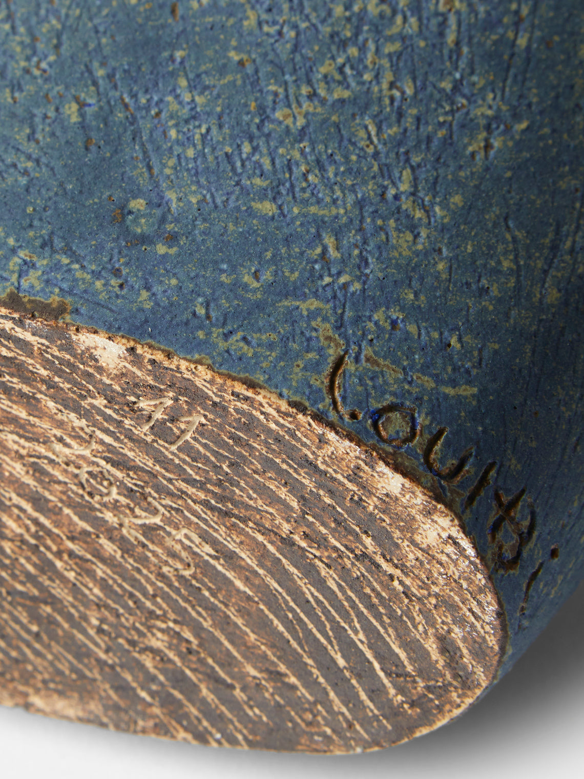 Linda Ouhbi - 11/2025 Hand-Built Stoneware Vase (19in/48cm) - Blue - ABASK
