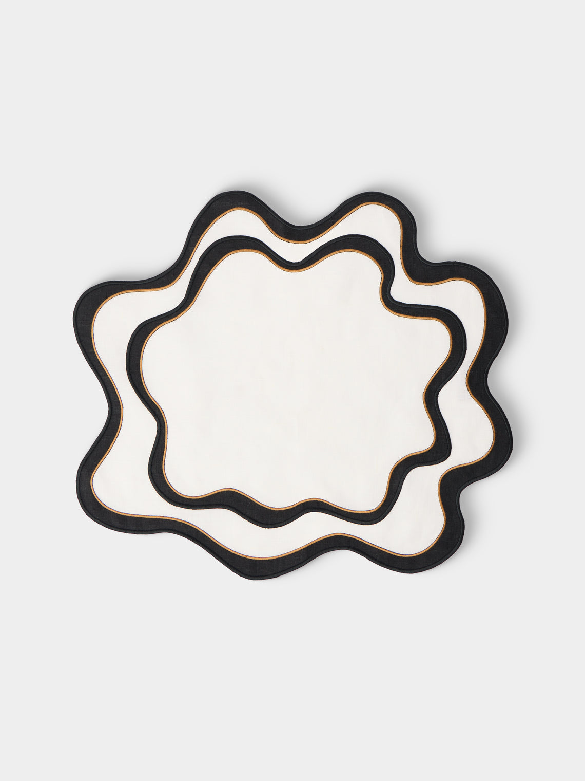 Cosima Swayze - | Set of 4 | x Los Encajeros Wave Linen Placemats - Multiple - ABASK - 