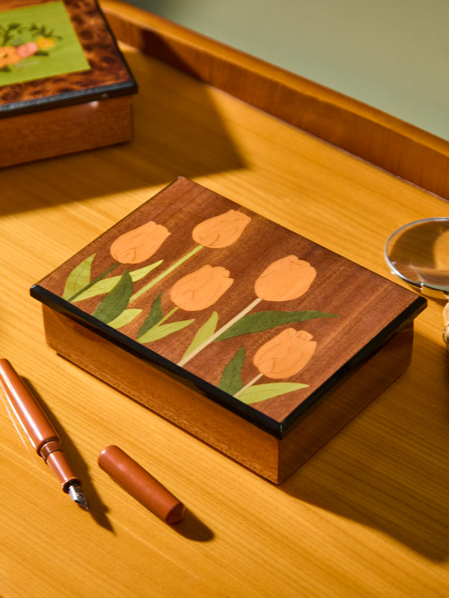 Multiple Geometric Wood Inlay Box by Biagio Barile | ABASK US