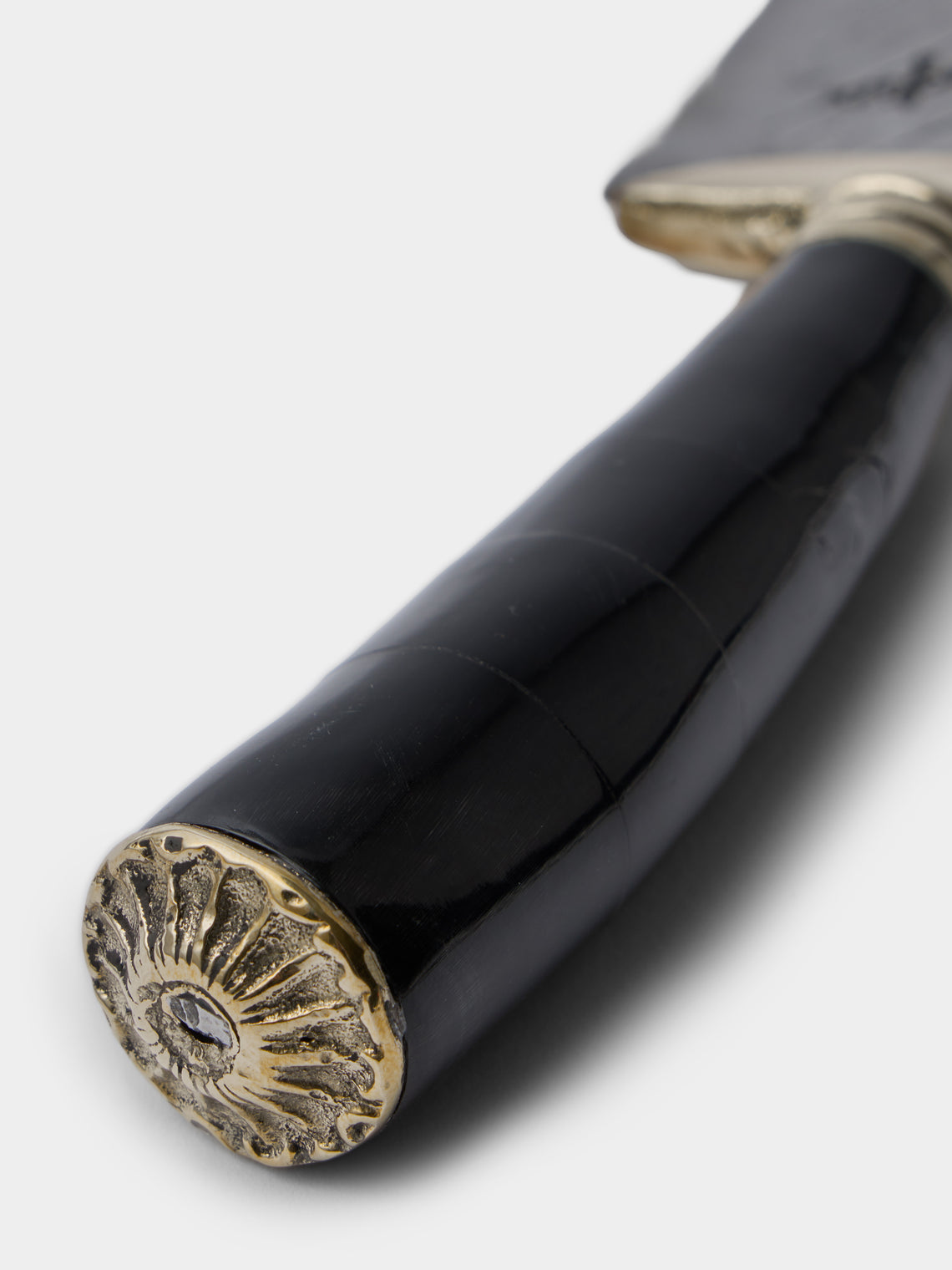 Poglia - Florence Signature Horn and Bone Knife - Black - ABASK