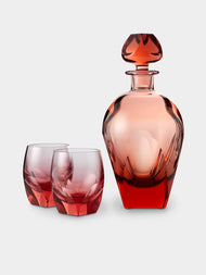 Moser - Bar Hand-Blown Crystal Collection - Pink - ABASK - 